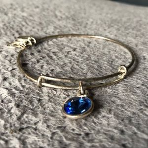 Sapphire Birthstone Charm Bracelet
